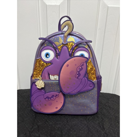 NWT Loungefly Disney Moana Tamatoa Bling Crab Backpack - Picture 6 of 12
